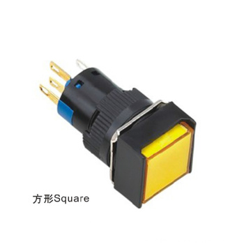 D16-H2y0l 16mm Square LED Cold Light Source Signal Lamp Indicator